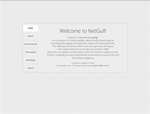 Tablet Screenshot of netgull.com